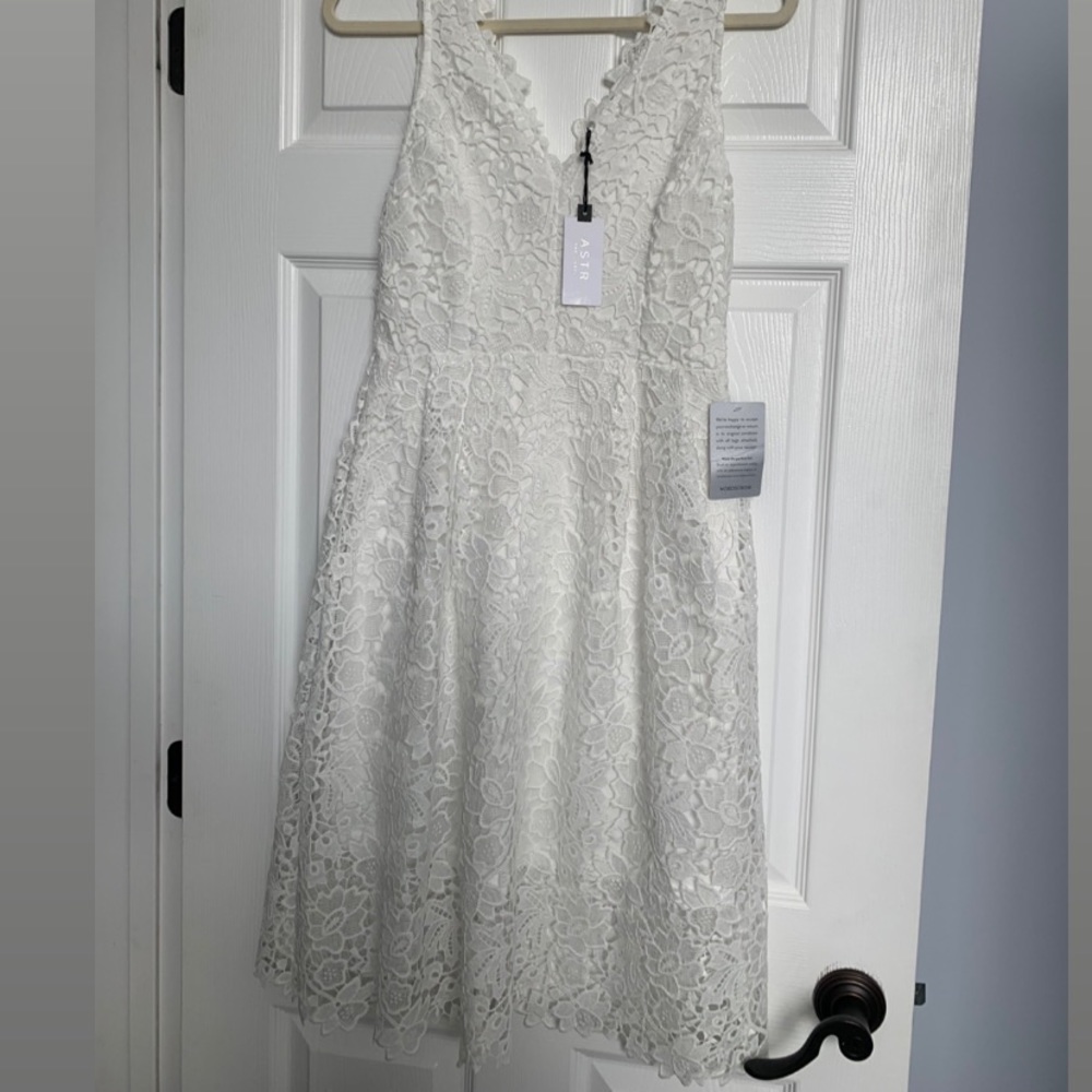 ASTR White Lace Dress - New with tags